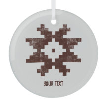 Personlig Ethnic Star Baltic Julafton Dekoration