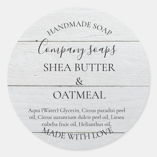 Personlig etikett för hemmagjord diskmedel (Framsida)