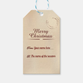 Personlig-etikett för Märkrn julgåvor Presentetikett