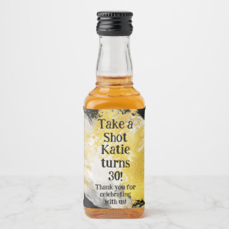 Personlig etikett för whiskiflaska – Födelsedagsfe