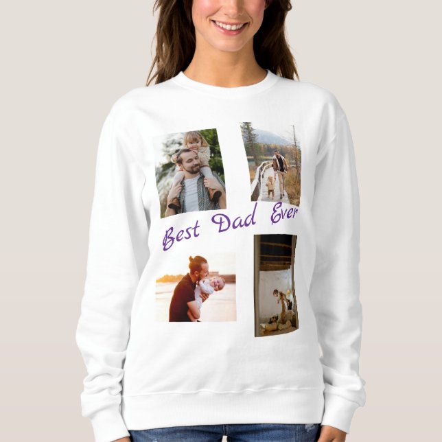 Personlig ett av en typ-familjs fotokollage t shirt (Framsida)