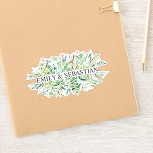 Personlig Eucalyptus Blad Sticker Klistermärken