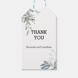 Personlig Eucalyptus Bröllop Tack Gift Märkre Presentetikett