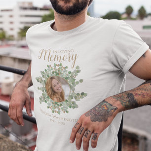 Personlig Eukalyptus Foto Minnes-T-Shirt T Shirt
