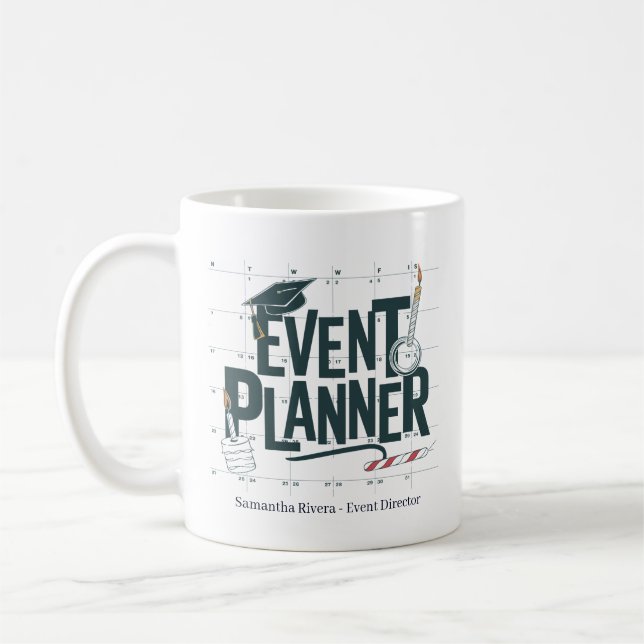 Personlig evenemangsplanerare kaffemugg (Vänster)