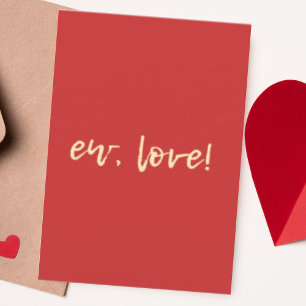 Personlig Ew Kärlek Modern antiValentineser Helgkort