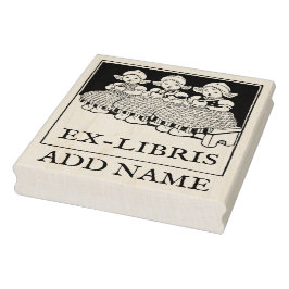 Personlig Ex-Libris Maple Wood Frimärke Stämpel