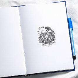 Personlig Ex Libris Skullbokningsplats Stämpel