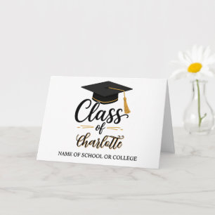 Personlig examen  – Grattis examen Namn Kort