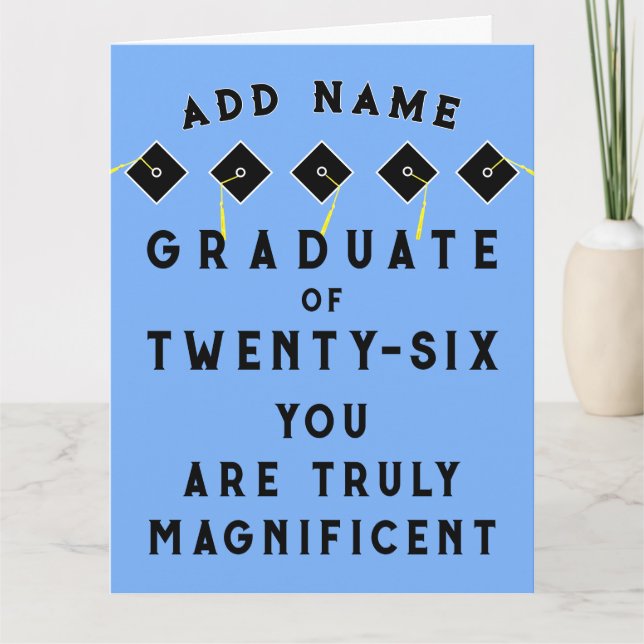 Personlig examen klass 2026 kort (Framsida)