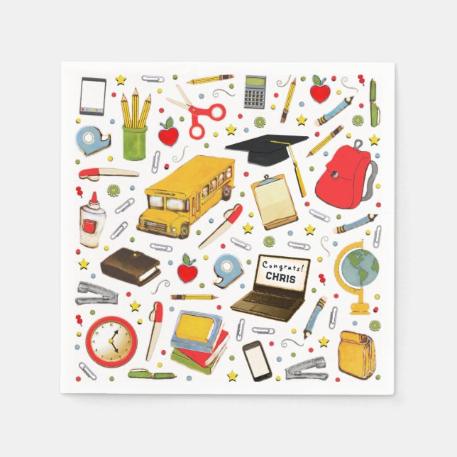 Personlig Examen Pappersservett (Framsidan)