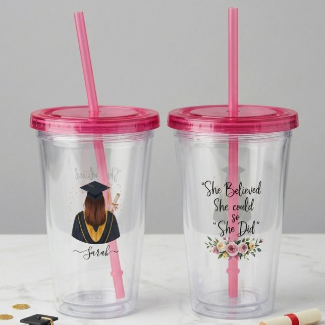 Personlig examen universitetsstudent take away mugg (Skapare uppladdad)