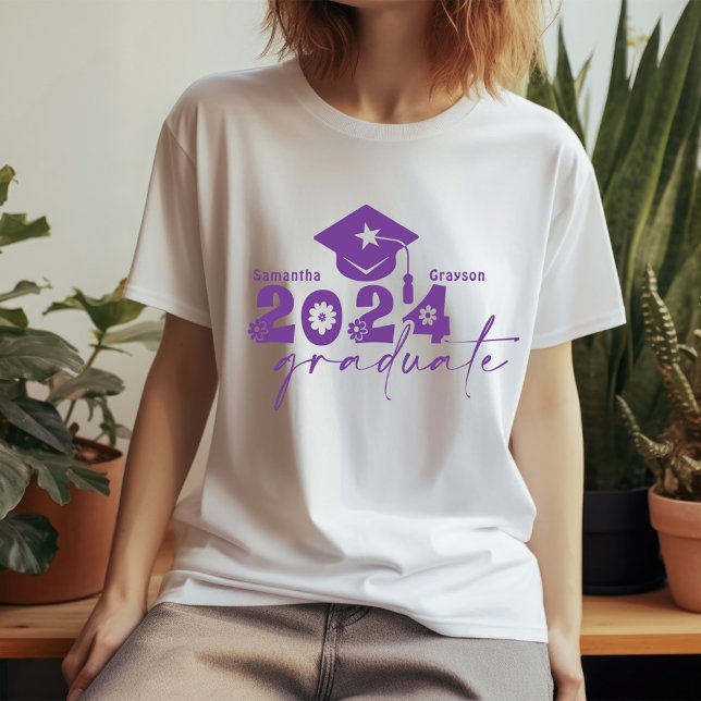 Personlig examenklass 2024 lila t shirt (Skapare uppladdad)