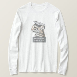 Personlig examens-T-shirt | Tiger Grad T Shirt