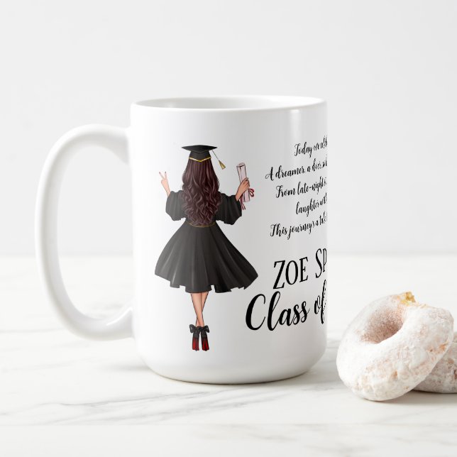 Personlig examenskaffekopp kaffemugg (Med munk)