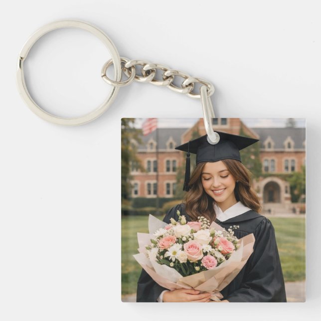 Personlig examensknapp med foto (Framsidan)