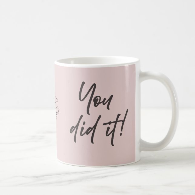 Personlig examensmugg – elegant scriptstil kaffemugg (Höger)