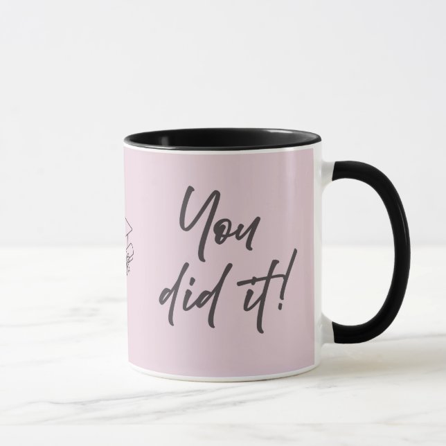 Personlig examensmugg – elegant skriptstil mugg (Höger)