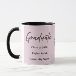 Personlig examensmugg – elegant skriptstil mugg