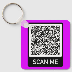 Personlig exempel på QR-kodnyckelkedja Nyckelring
