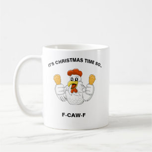 Personlig F-CAW-F jul rolig kyckling Kaffemugg