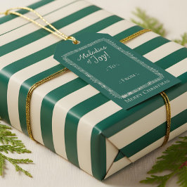 Personlig Fa La Vintage Lakan Music to & from Presentetikett