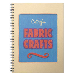 Personlig Fabric Crafts Anteckningsbok
