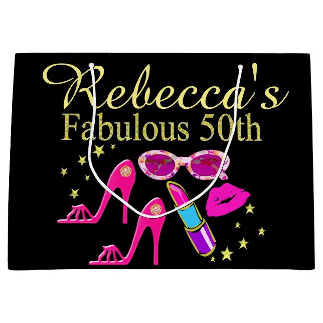 PERSONLIG FABULOUS 50TH GIFT BAG (Framsidan)