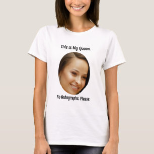 Personlig Face Anpassad Foto Bild Roligt Par T Shirt