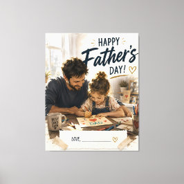 Personlig Fader Dotter Canvas-gåva Canvastryck