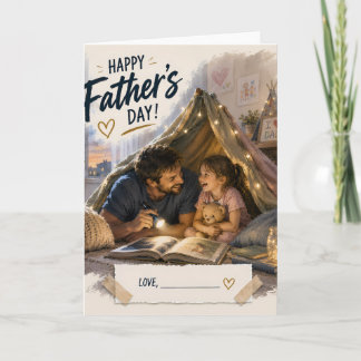 Personlig fader dotter välkomstkort kort