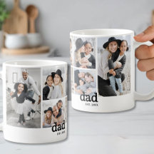 Personlig faderetablerad fotokollage