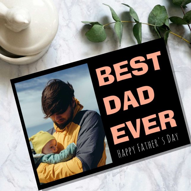 Personlig fadersdags-kort med foto julkort (Skapare uppladdad)