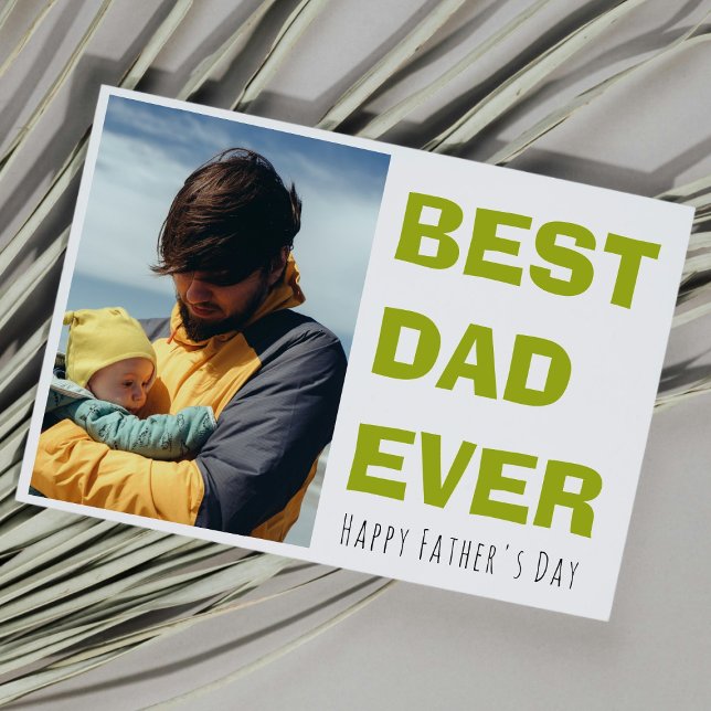 Personlig fadersdags-kort med foto julkort (Skapare uppladdad)