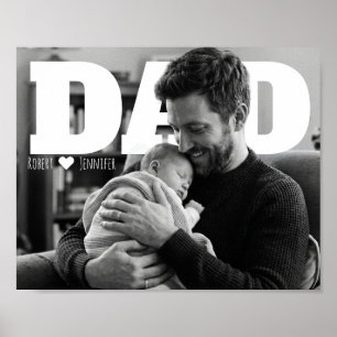 Personlig fadersdags PhotoPop-fotoaffisch Poster