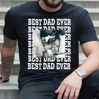 Personlig fadersdags skjorta med barns foto,  t shirt