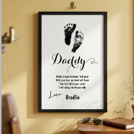 Personlig fadersdagsavtrycksminne poster