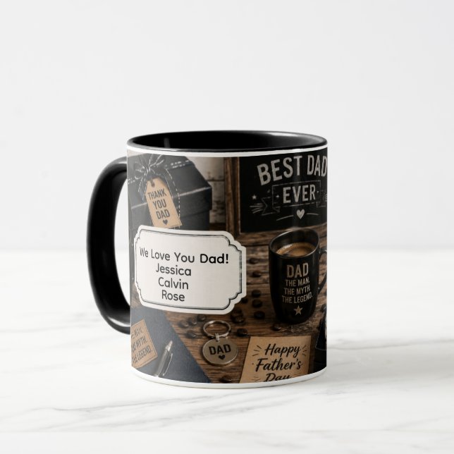 Personlig Fadersdagspresent Kaffekopp (Framsida vänster)