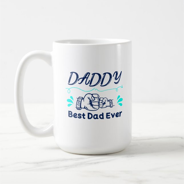 Personlig fadersdagspresent pappa kaffemugg (Vänster)