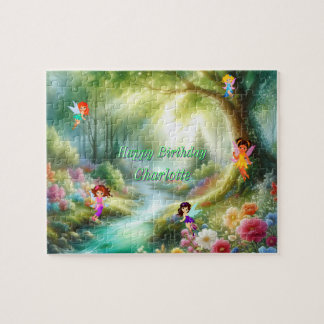 Personlig Fairy Forest Puzzle Pussel