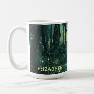 Personlig Fairy Light Forest Kaffemugg