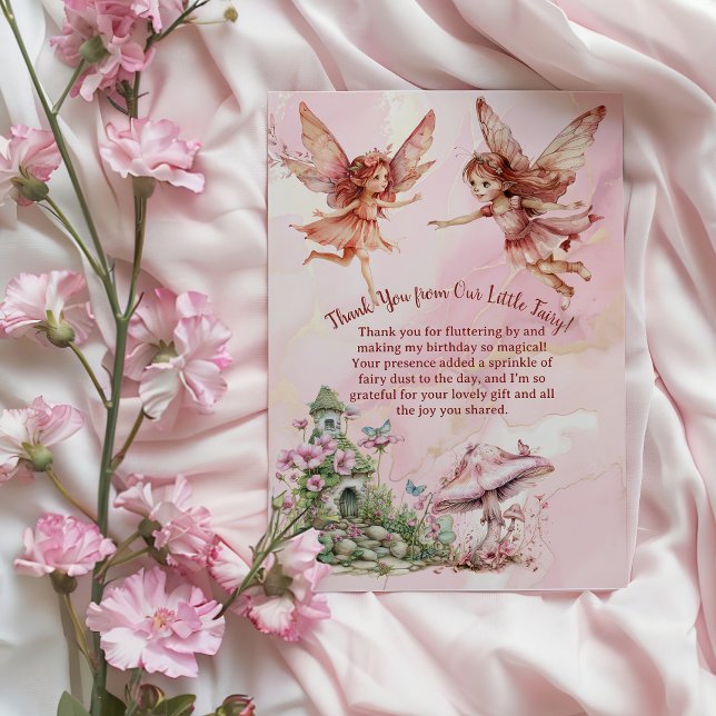 Personlig Fairy Thees Tack Kort (Skapare uppladdad)