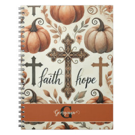 Personlig Faith & Hope Christian Halloween Anteckningsbok