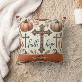 Personlig Faith & Hope Christian Halloween Kudde