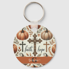 Personlig Faith & Hope Christian Halloween Nyckelring