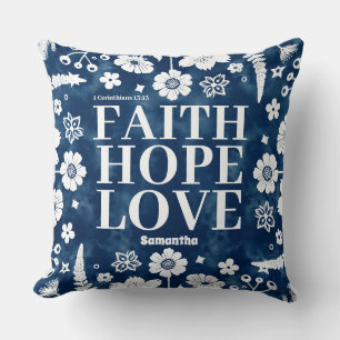 Personlig Faith, Hope, Kärlek Christian Kudde