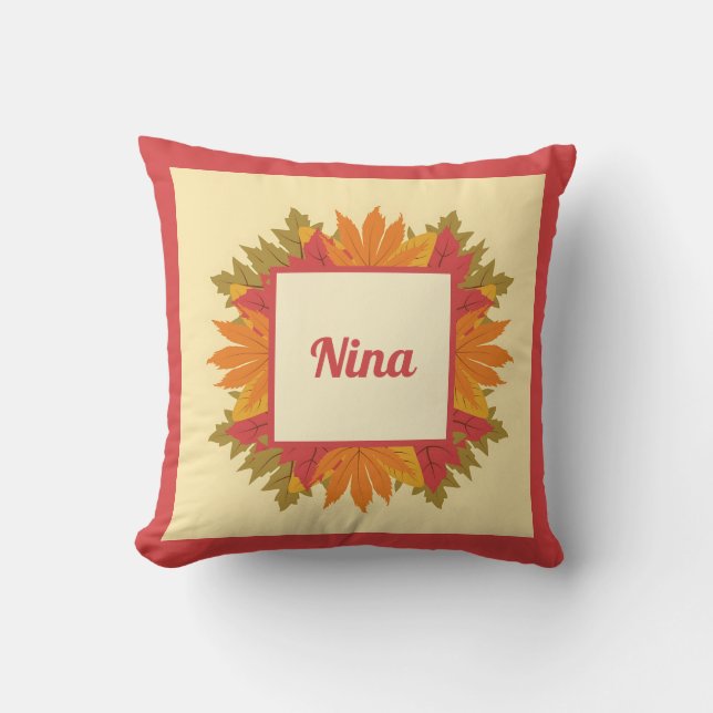 Personlig Fall Keepsaké Birthday Gift för henne Kudde (Framsida)