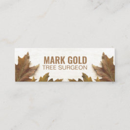 Personlig "Fallen Lövs on Wood" Instagram Mini Visitkort