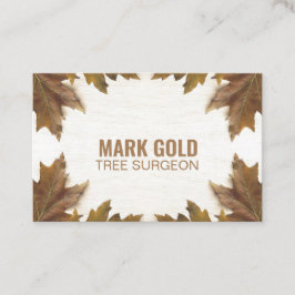 Personlig "Fallen Lövs on Wood" (Storbritannien/eu Visitkort