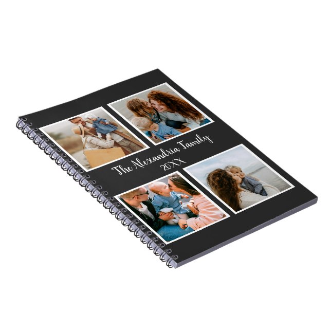 Personlig-familj 4, fotosamlingsmall anteckningsbok (Högra Sidan)